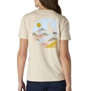 Vans Graphic T-Shirt‎ Sun Moon Mountain Scene Casual Tee Womens S NWT